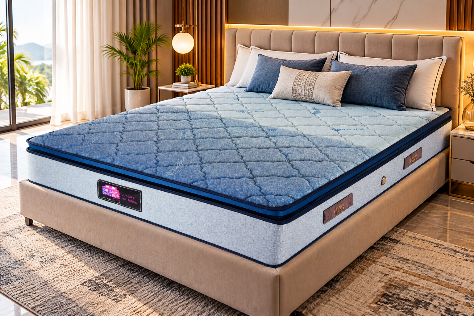 Latex Pocket Spring PT mattress corner detail
